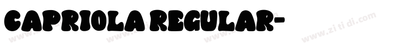 Capriola Regular字体转换